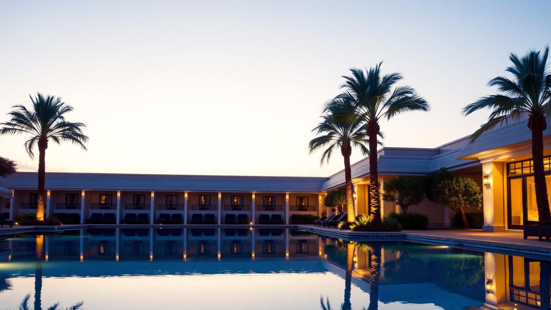 Villa Mavie ao entardecer